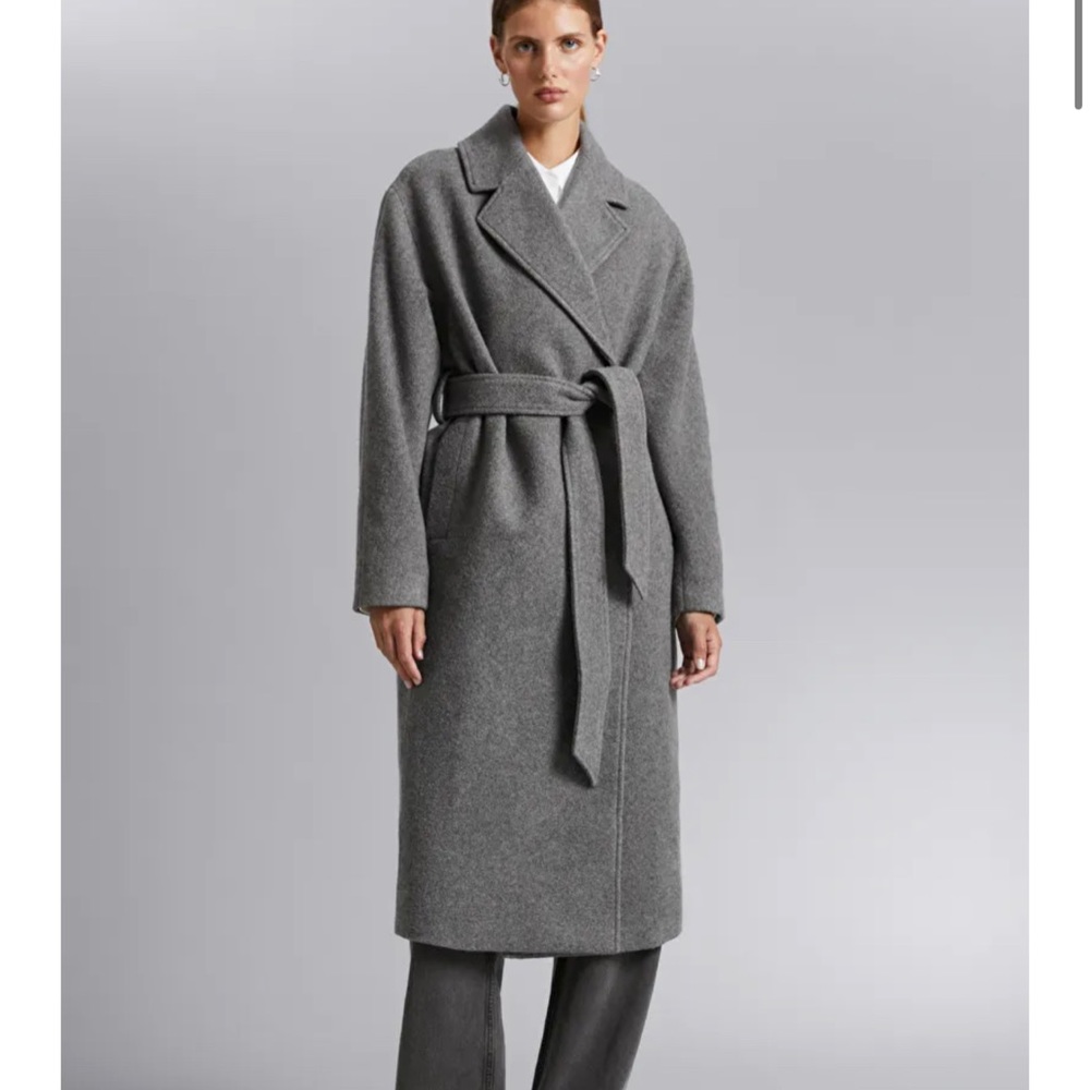 & Other Stories 	Oversized Belted Coat M